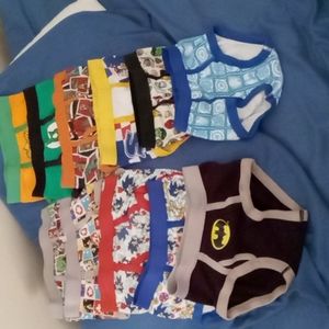 Bundle pk-11 of size 6 boys underwear: Sonic Characters/Avengers Characters/DC
